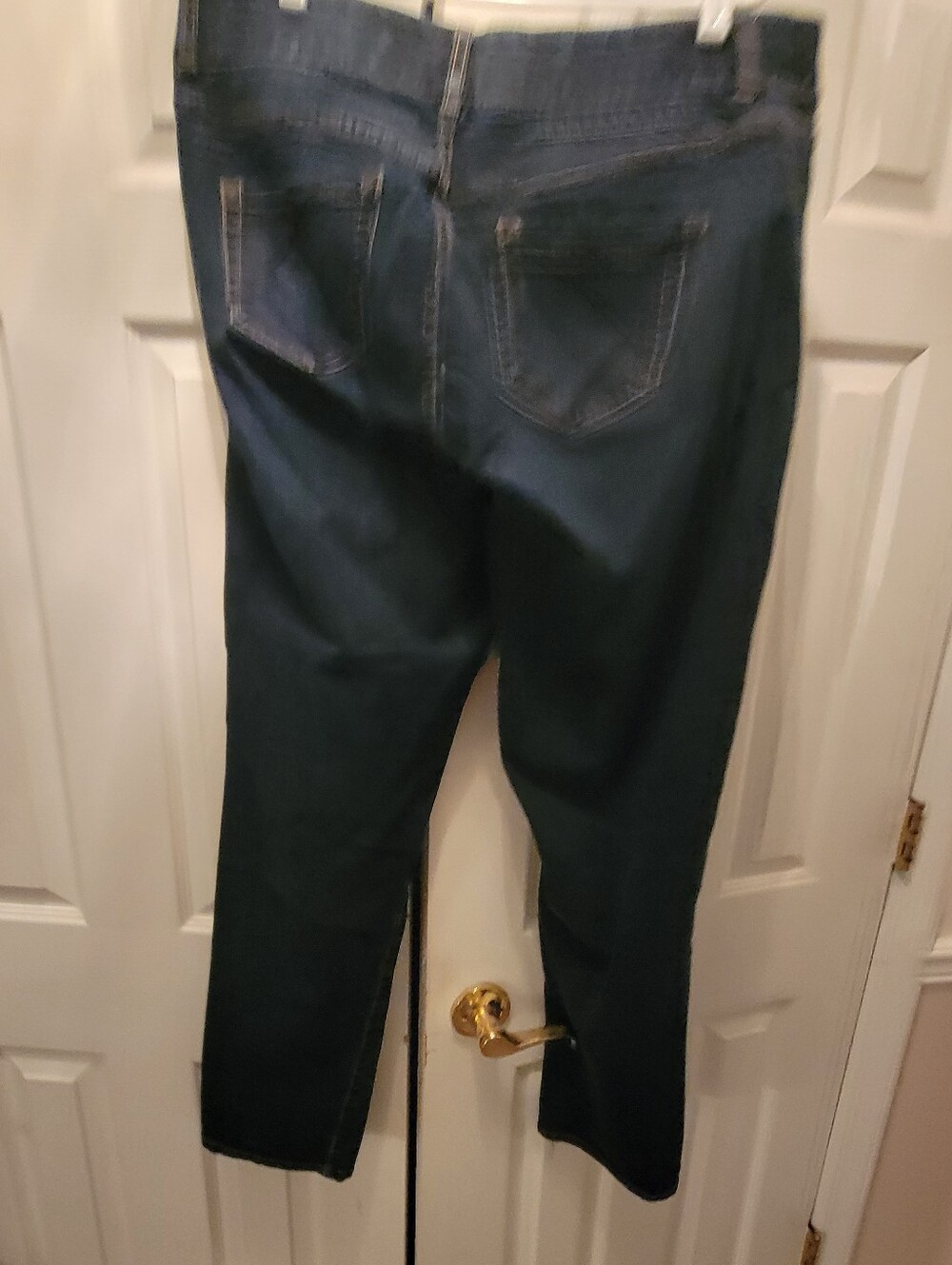Lane Bryant Dark Blue Straight-Leg Jeans